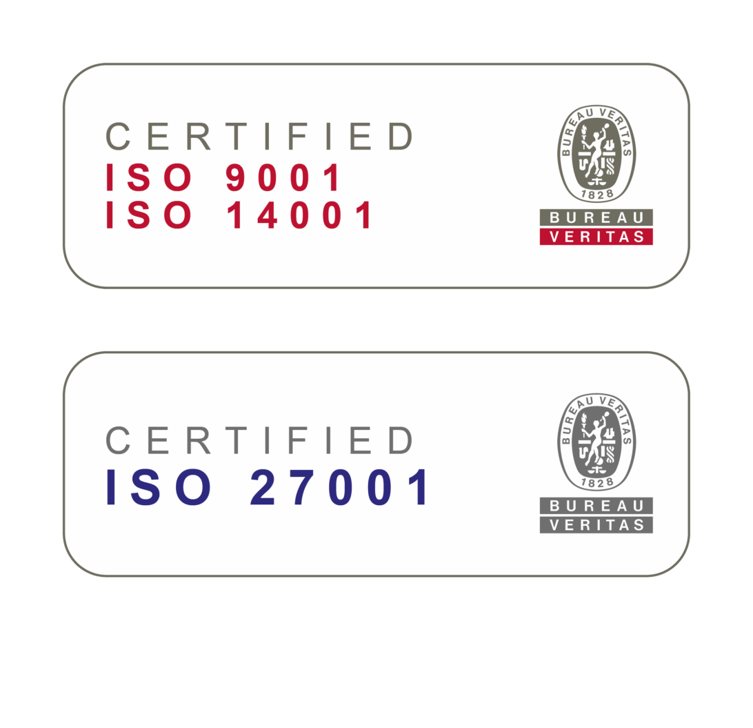 ISO 9001-, ISO 14001 - ja ISO 27001 -sertifikaatit